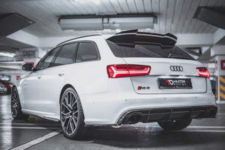 Maxton Rear Side Splitters V.2 Audi RS6 C7 - Gloss Black (OUTLET) 