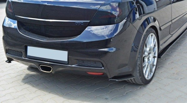 Maxton Rear Side Splitters Opel Astra H (For Opc / Vxr) - Gloss Black