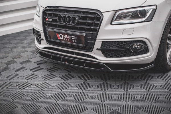 Maxton Front Splitter Audi Sq5 Mk1 (8R) - Gloss Black