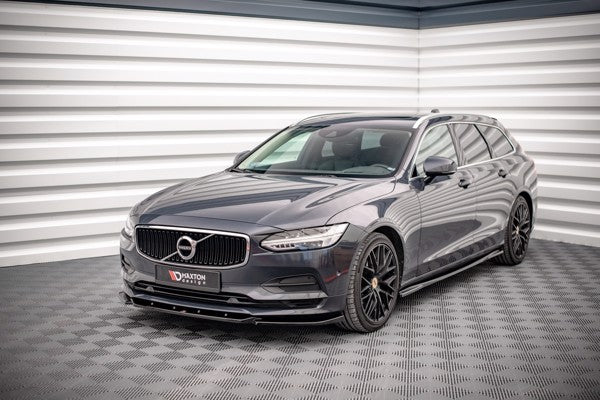Maxton Front Splitter V.1 Volvo V90 Mk2 - Gloss Black