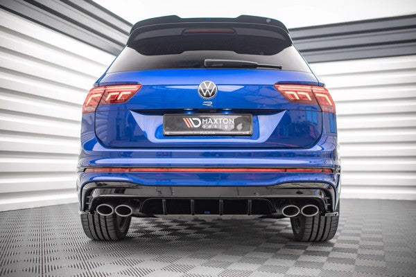 Maxton Rear Valance Volkswagen Tiguan R Mk2 Facelift - Gloss Black