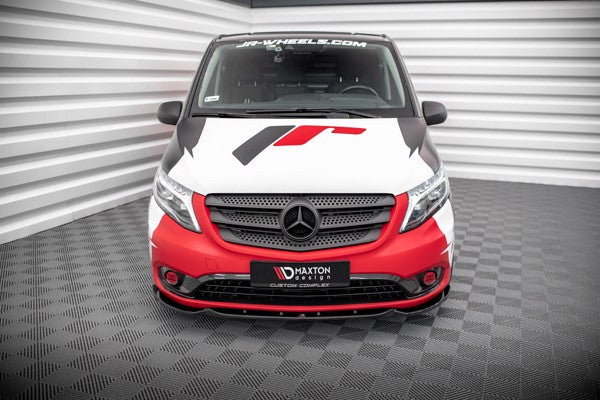 Maxton Front Splitter V.1 Mercedes-Benz VIto W447 Facelift - Gloss Black