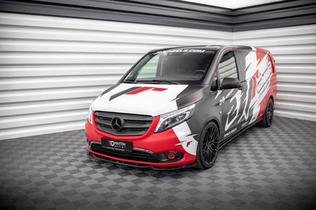 Maxton Front Splitter V.1 Mercedes-Benz VIto W447 Facelift - Gloss Black
