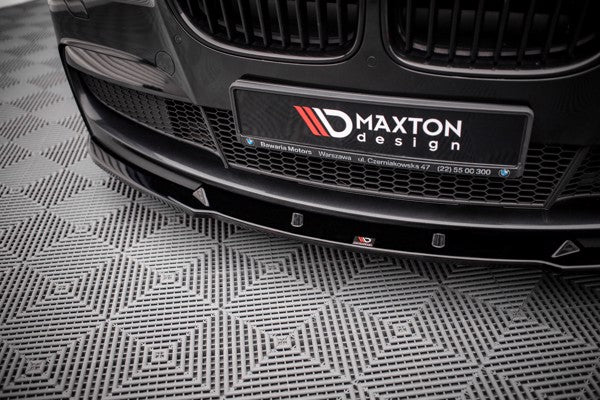 Maxton Front Splitter V.2 BMW 7 M-Pack F01 - Gloss Black