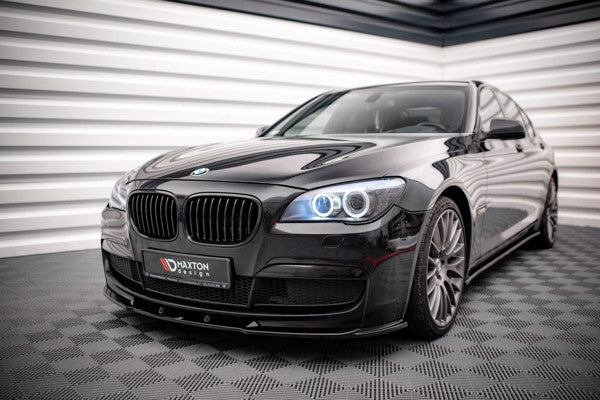 Maxton Front Splitter V.2 BMW 7 M-Pack F01 - Gloss Black