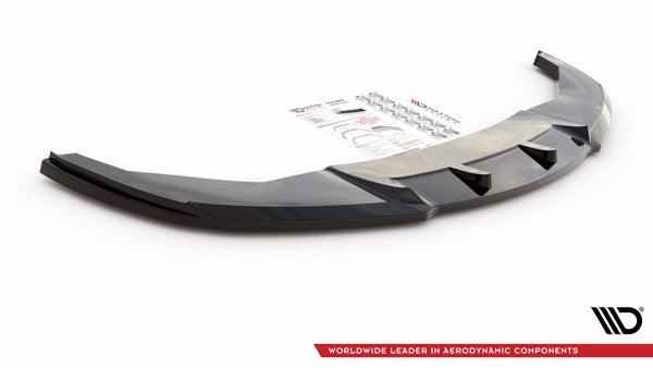 Maxton Front Splitter V.2 BMW 7 M-Pack F01 - Gloss Black
