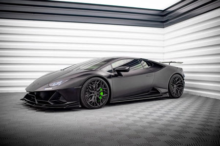 Maxton Side Skirts Diffusers Lamborghini Huracan Evo - Gloss Black