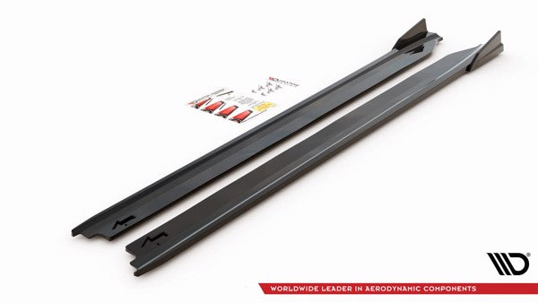 Maxton Side Skirts Diffusers Lamborghini Huracan Evo - Gloss Black