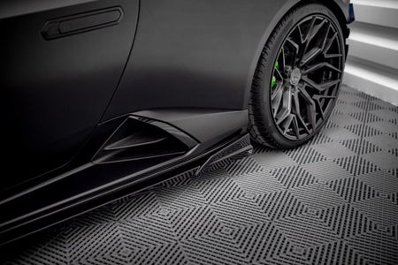 Maxton Side Skirts Diffusers Lamborghini Huracan Evo - Gloss Black