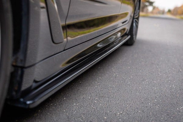 Maxton Side Skirts Diffusers For BMW 5 G30/ G31 M-Pack - Gloss Black