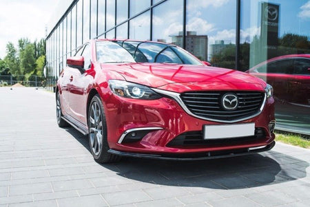 Maxton Front Splitter V.1 Mazda 6 Gj (Mk3) Facelift - Gloss Black