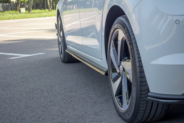 Maxton Side Skirts Diffusers VW Polo Mk6 Gti - Gloss Black