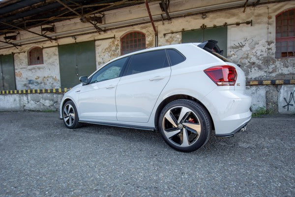 Maxton Side Skirts Diffusers VW Polo Mk6 Gti - Gloss Black
