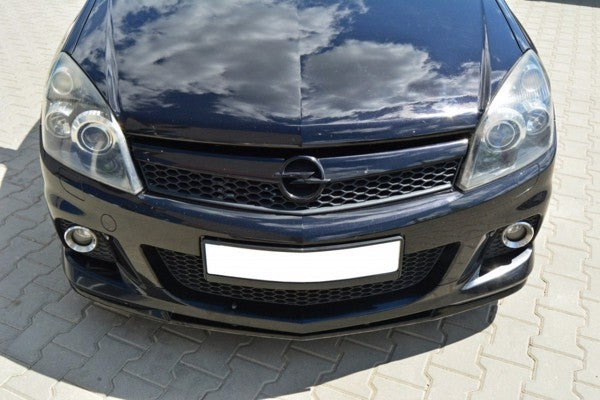 Maxton Front Splitter Opel Astra H Opc / Vxr Nurburg - Gloss Black
