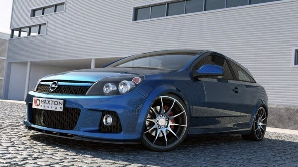 Maxton Front Splitter Opel Astra H Opc / Vxr Nurburg - Gloss Black