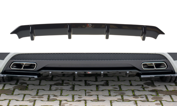 Maxton Rear Valance Mercedes A45 Amg W176 - Gloss Black