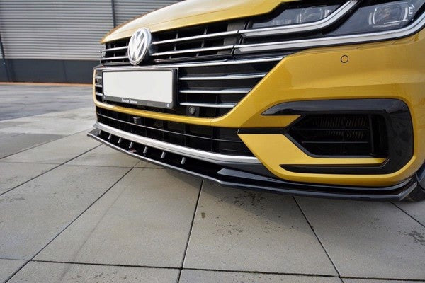 Maxton Front Splitter V.3 VW Arteon - Gloss Black