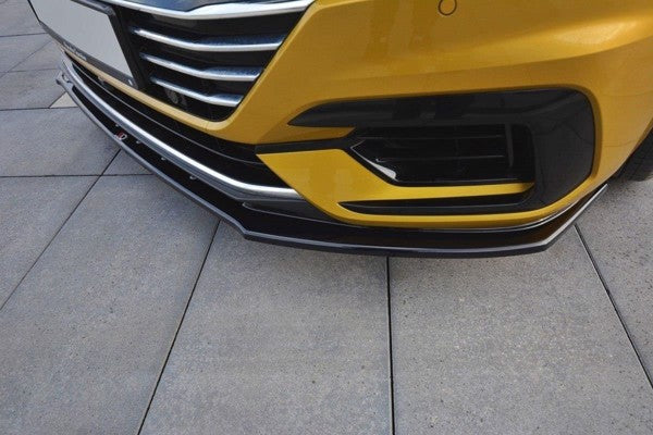 Maxton Front Splitter V.3 VW Arteon - Gloss Black