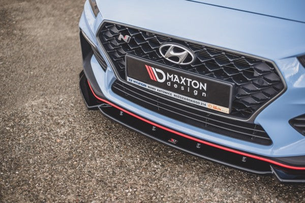 Maxton Front Splitter V.5 Hyundai I30 N Mk3 Hatchback/ Fastback - Gloss Black