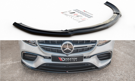 Maxton Front Splitter V.2 Mercedes-Benz E63 Amg Estate/Sedan S213/W213 - Gloss Black
