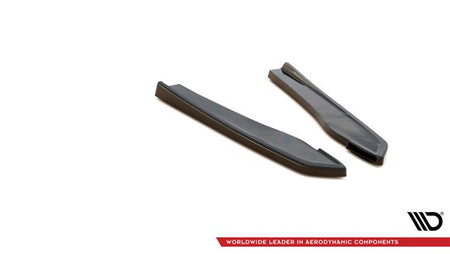 Maxton Rear Side Splitters Audi RS5 F5 Facelift - Gloss Black