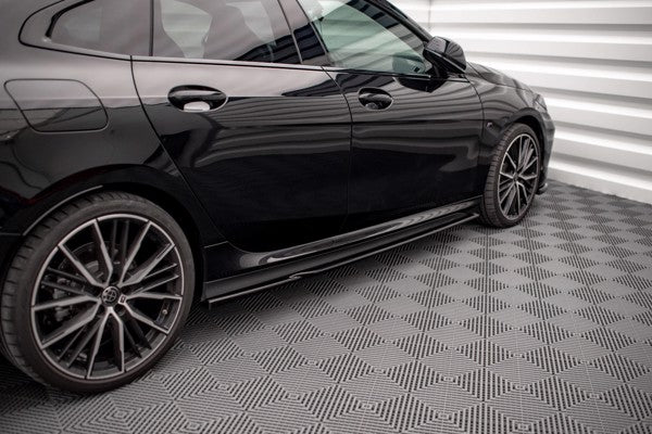 Maxton Side Skirts Diffusers V.1 BMW 2 Gran Coupe M-Pack / M235I F44 - Gloss Black