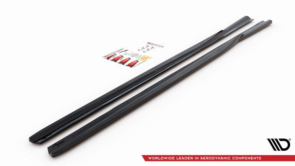 Maxton Side Skirts Diffusers Lexus Gs F Sport Mk4(L10) - Gloss Black