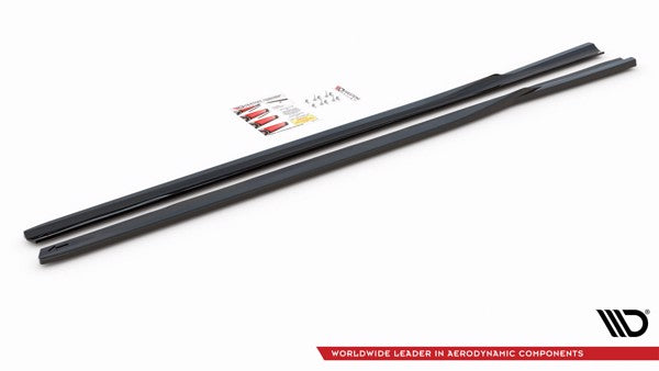 Maxton Side Skirts Diffusers Lexus Gs F Sport Mk4(L10) - Gloss Black