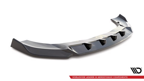 Maxton Front Splitter V.1 Porsche Macan Mk1 Facelift - Gloss Black