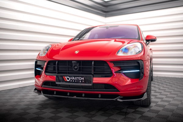 Maxton Front Splitter V.1 Porsche Macan Mk1 Facelift - Gloss Black