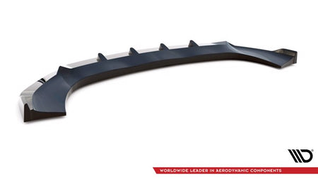 Maxton Front Splitter V.1 Porsche Macan Mk1 Facelift - Gloss Black