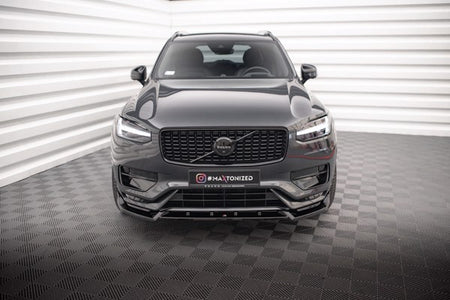 Maxton Front Splitter V.2 Volvo Xc90 R-Design Mk2 Facelift - Gloss Black