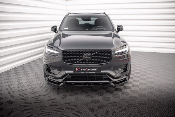 Maxton Front Splitter V.2 Volvo Xc90 R-Design Mk2 Facelift - Gloss Black