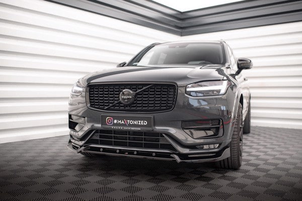 Maxton Front Splitter V.2 Volvo Xc90 R-Design Mk2 Facelift - Gloss Black