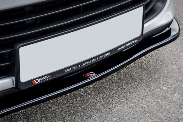 Maxton Front Splitter V.1 Renault Clio Mk4 - Gloss Black