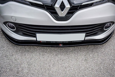 Maxton Front Splitter V.1 Renault Clio Mk4 - Gloss Black