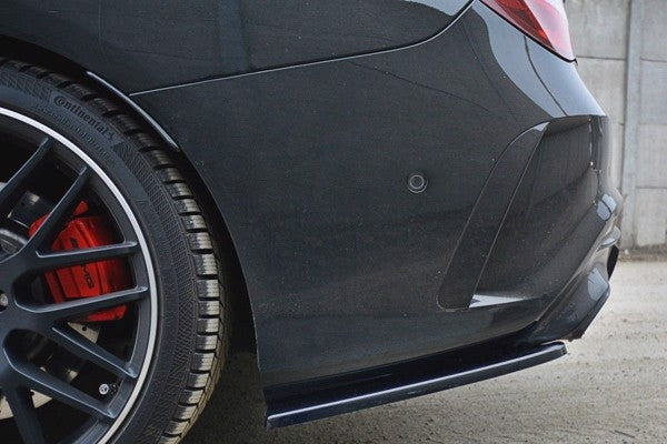 Maxton Rear Side Splitters Mercedes Cla A45 Amg C117 Facelift - Gloss Black