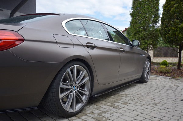 Maxton Side Skirts Diffusers BMW 6 Gran Coupé - Gloss Black