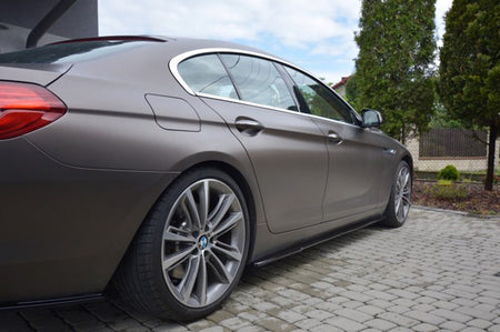 Maxton Side Skirts Diffusers BMW 6 Gran Coupé - Gloss Black
