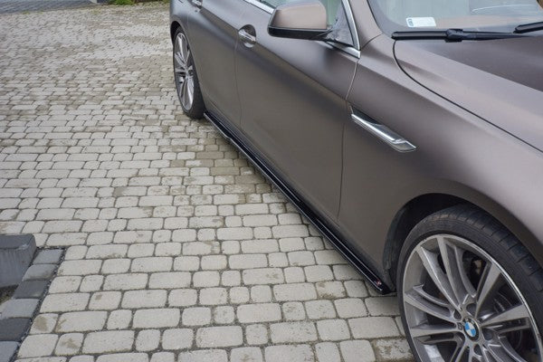 Maxton Side Skirts Diffusers BMW 6 Gran Coupé - Gloss Black