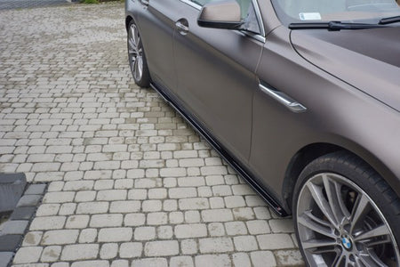 Maxton Side Skirts Diffusers BMW 6 Gran Coupé - Gloss Black