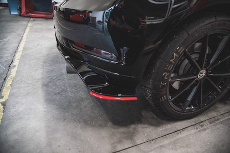 Maxton Rear Side Splitters VW Golf 7 Gti Tcr - Gloss Black