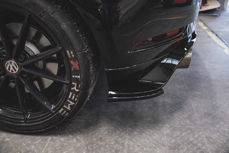 Maxton Rear Side Splitters VW Golf 7 Gti Tcr - Gloss Black