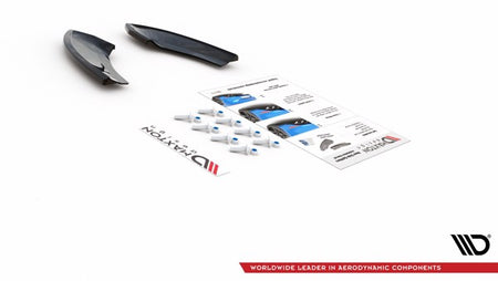 Maxton Rear Side Splitters VW Golf 7 Gti Tcr - Gloss Black