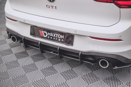 Maxton Racing Durability Rear Diffuser V.1 Volkswagen Golf 8 Gti  - Black
