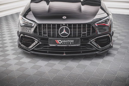 Maxton Front Splitter V.3 Mercedes-Amg Cla 45 Aero C118 - Gloss Black