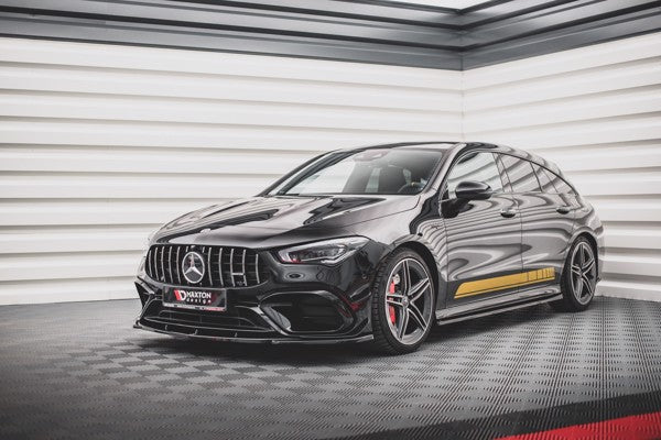 Maxton Front Splitter V.3 Mercedes-Amg Cla 45 Aero C118 - Gloss Black