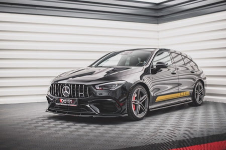 Maxton Front Splitter V.3 Mercedes-Amg Cla 45 Aero C118 - Gloss Black