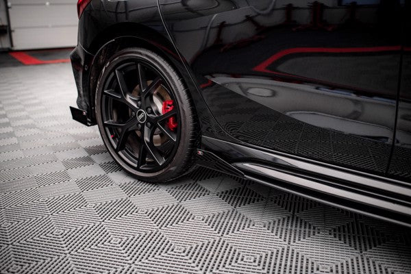 Maxton Street Pro Side Skirts Diffusers + Flaps Audi RS3 Sportback 8Y - Black + Gloss Flaps    