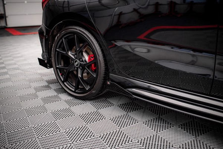 Maxton Street Pro Side Skirts Diffusers + Flaps Audi RS3 Sportback 8Y - Black + Gloss Flaps    